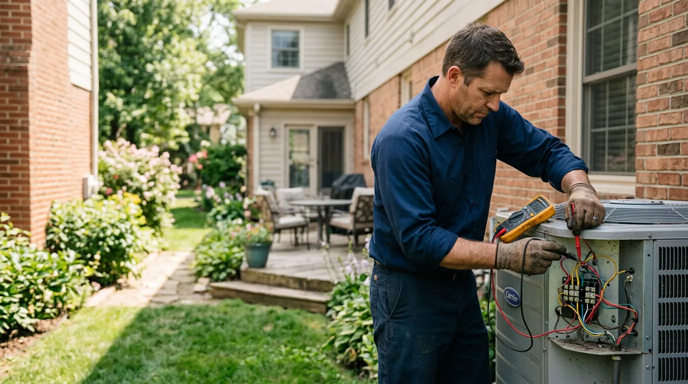 HVAC technician working near Hopewell, PA